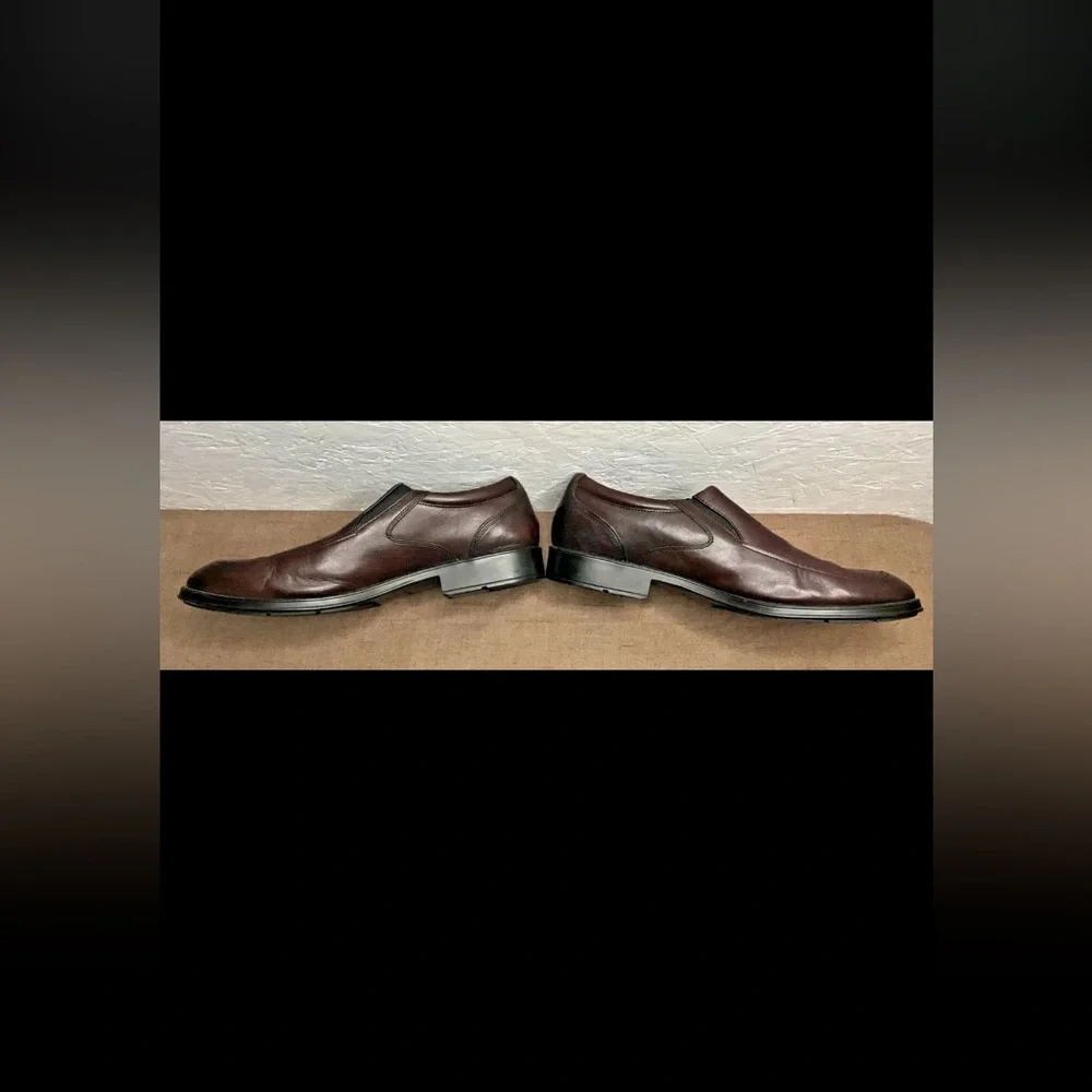 Rockport AdiPrene Men's Loafers Brown Leather Slip-On Casual Dress Size 13M